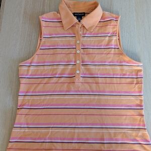 Ann Taylor Orange Collared Shirt